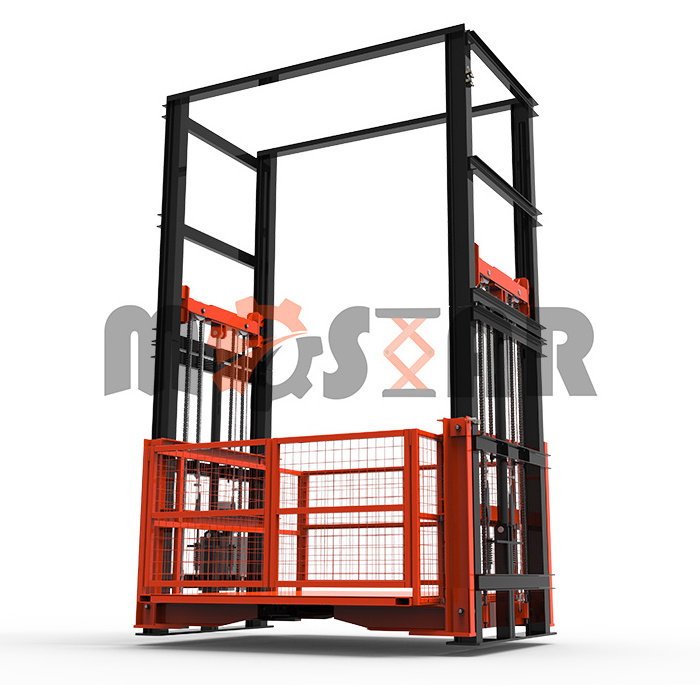 2 tons hydraulic platform lift warehouse goods lift goods lift for truck