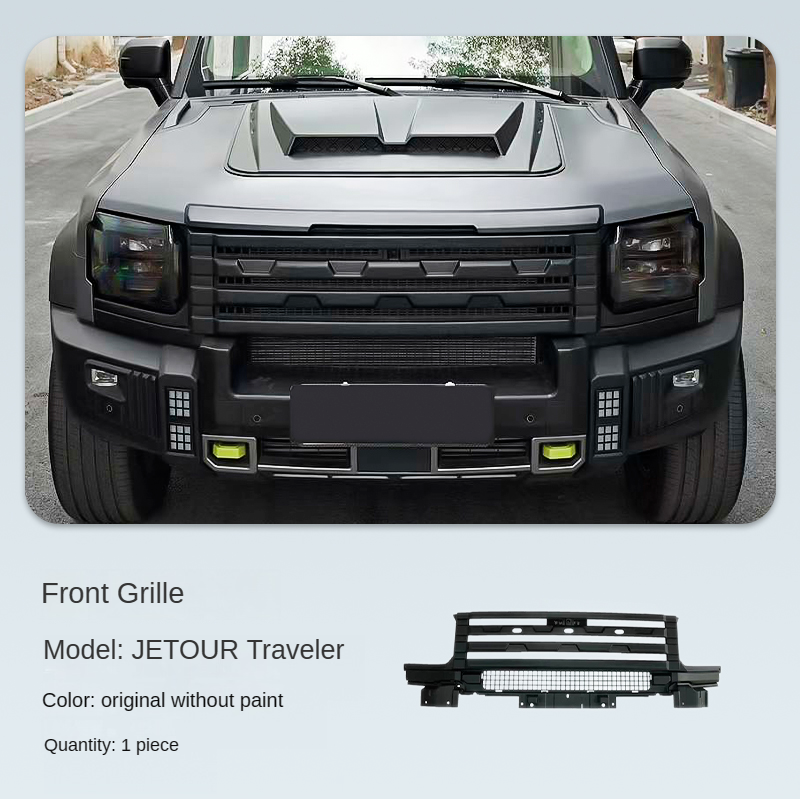 jetour t2 body kit front bumper grille side skirt Rear Spoiler hunter lights hunter body kit for  jetour T2 and jetour traveller