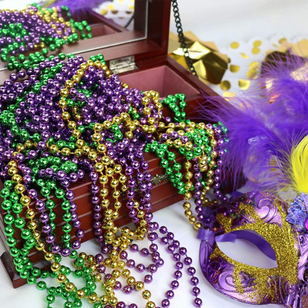 6mm Mardi Gras Bead  33