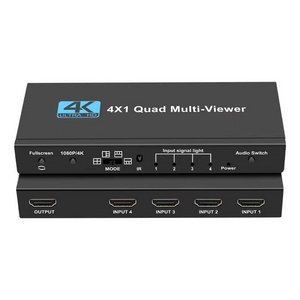 1080P 4K HDMI Multi viewer up to 3840x2160P/30Hz  Seamless 4port Multi Quad viewer HDMI MultiViewer 4x1