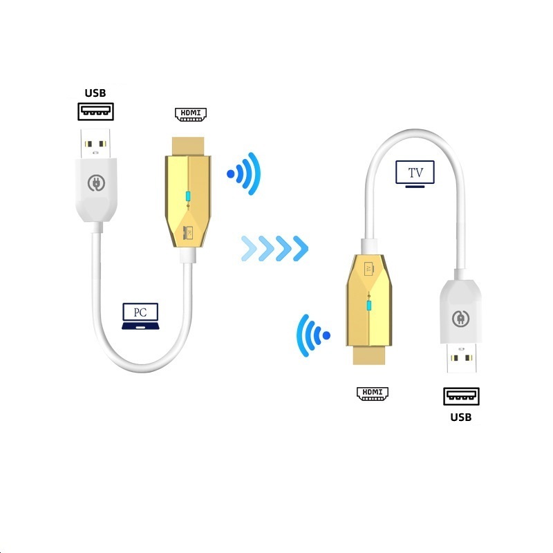 1080P HDMI Wireless Transmitter Receiver Display Dongle Extender AV Adapter for Laptop TV Projector Monitor