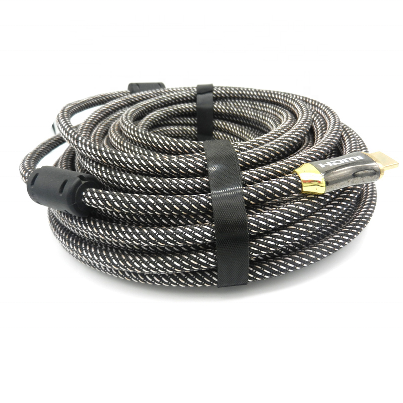 manufacture 2022  OEM customized Male to Male1080p 2.0 v 4k 60hz gold-plated hdmi cables 4k hdmi gold 15m