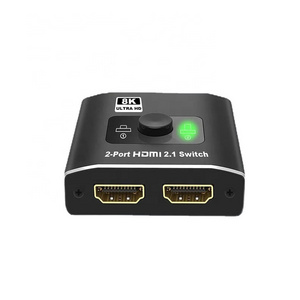 Hot Selling 2 in 1 switcher  2*1 2.1 v 8K60Hz 4K120HZ HDC P2.3 hdmi 2.1 switch 8k