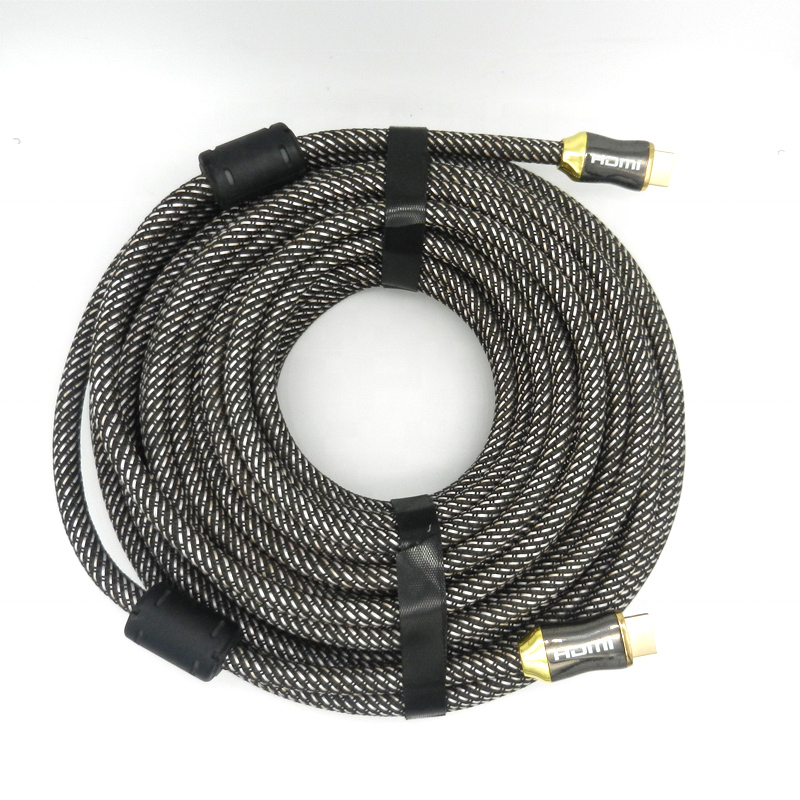 manufacture 2022  OEM customized Male to Male1080p 2.0 v 4k 60hz gold-plated hdmi cables 4k hdmi gold 15m