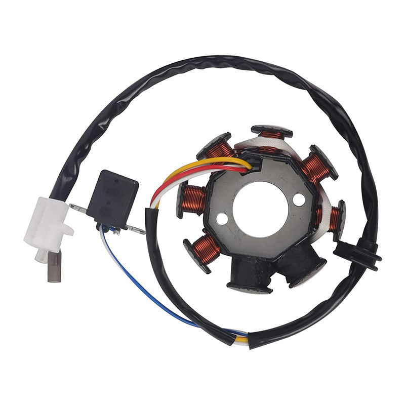 Motorcycle GY6 150cc Magneto Stator for GY6 50cc 80cc 100cc Ignition Coil 4-wire AC 8-pole Motocross Accessories