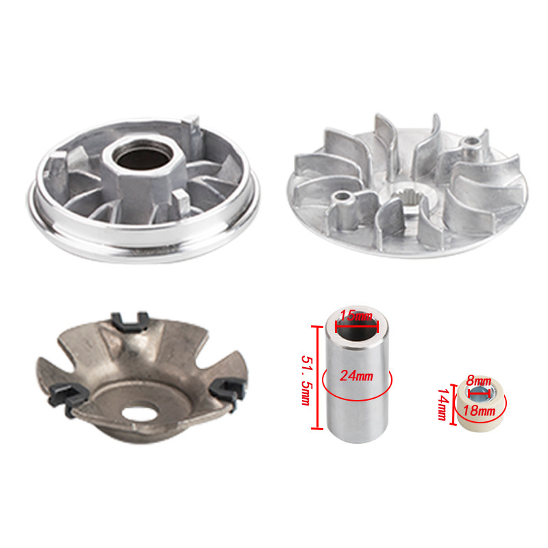 Motorcycle Parts Wheel Front Belt Drive Disk Clutch Assembly Set Kit Front Pulley For GY6 125 150 Scooter Parts