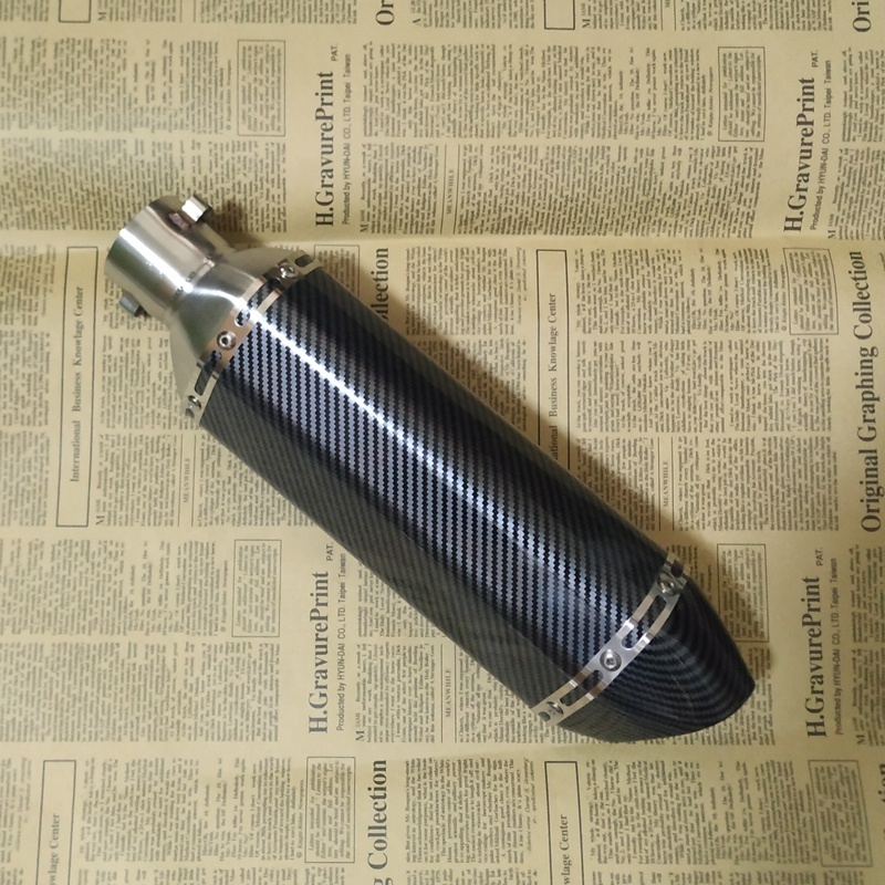 Motorcycle Acrapovich Exhaust Universal Exhaust Motorcycle Carbon Fiber Exhaust Muffler Pipe Slip On db killer 51mm