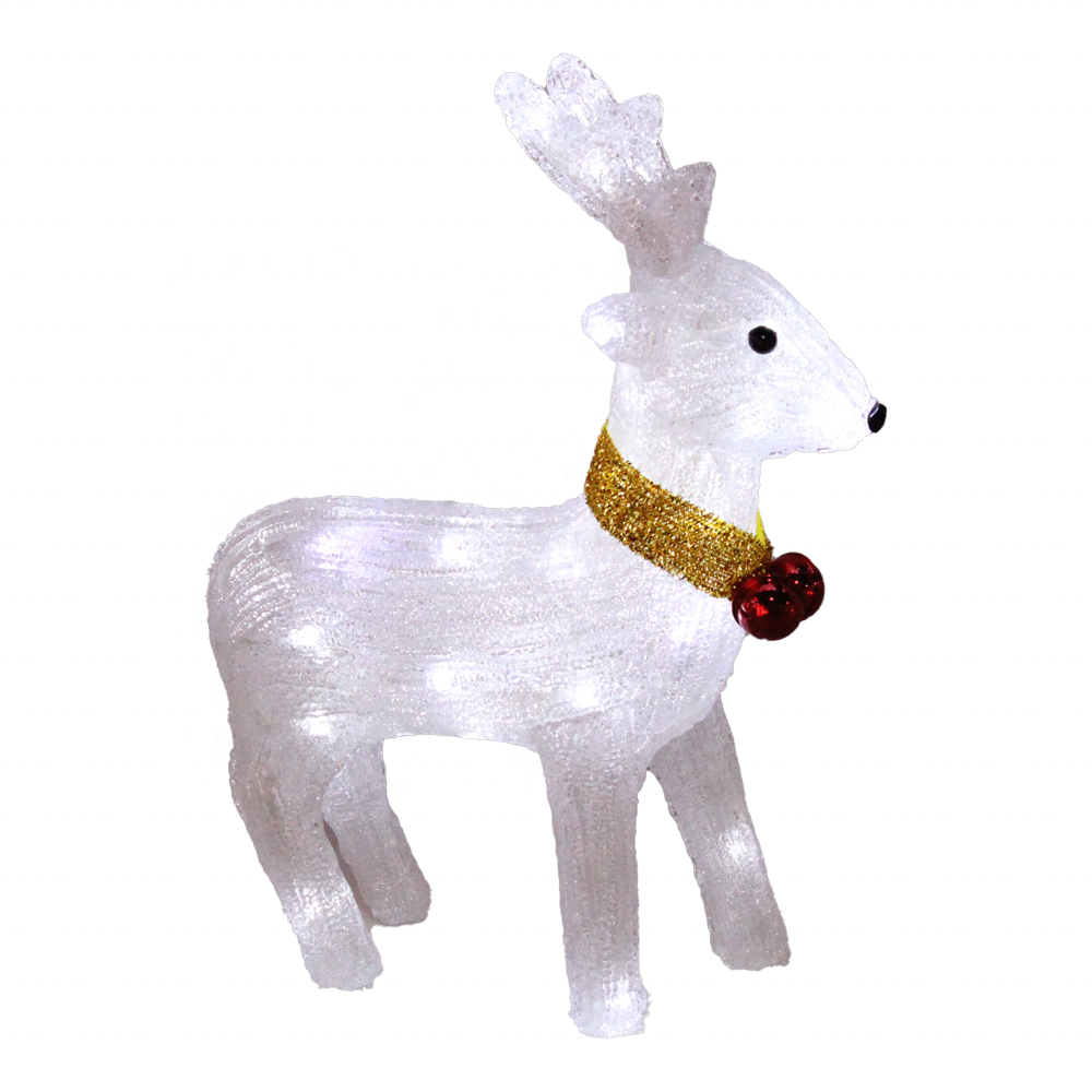 New Deer Acrylic LED Light Waterproof and Cute Decoration with Warm White Light for Indoor and Outdoor Embellishment Wholesale