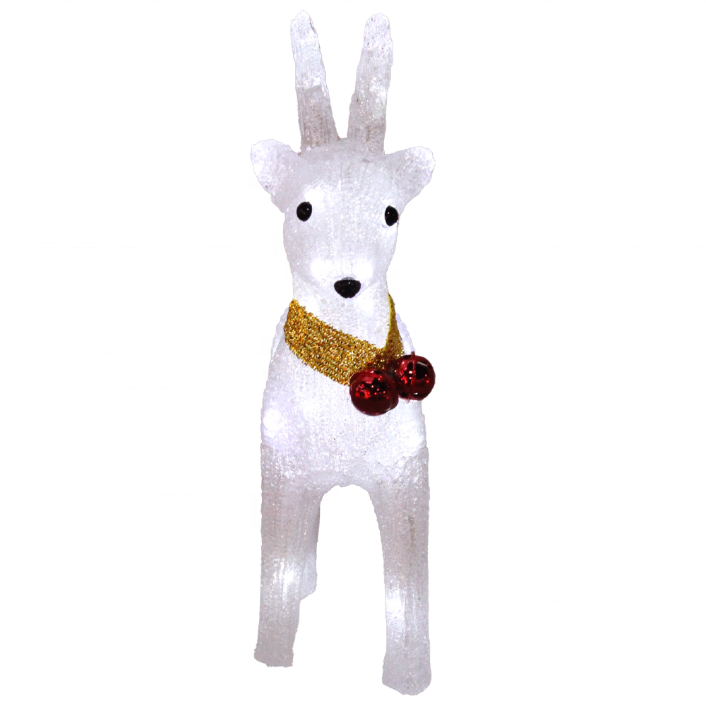 New Deer Acrylic LED Light Waterproof and Cute Decoration with Warm White Light for Indoor and Outdoor Embellishment Wholesale