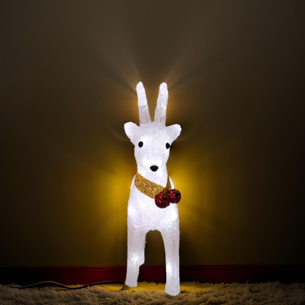 New Deer Acrylic LED Light Waterproof and Cute Decoration with Warm White Light for Indoor and Outdoor Embellishment Wholesale