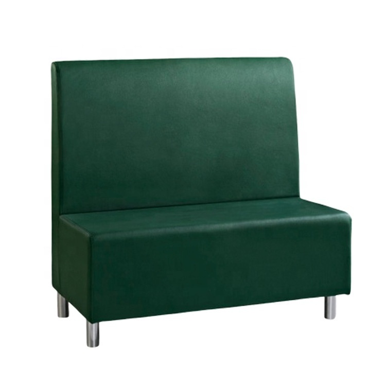 Commercial furniture blackish green leather restaurant club booth sofa cafe booth seating