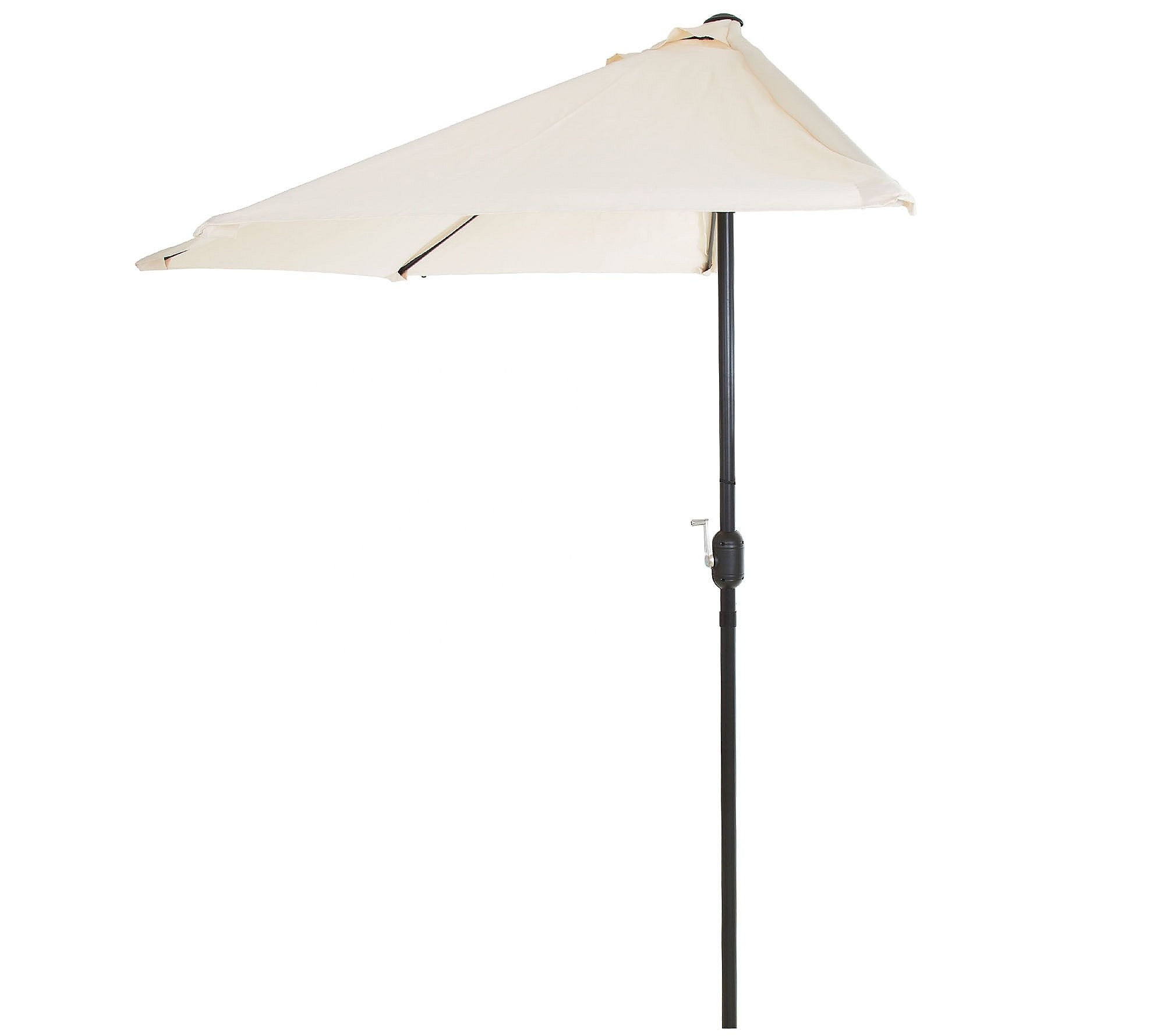 Half Umbrella Patio 9FT Balcony Steel Middle Pole Garden Outdoor Sunshade Market Umbrella