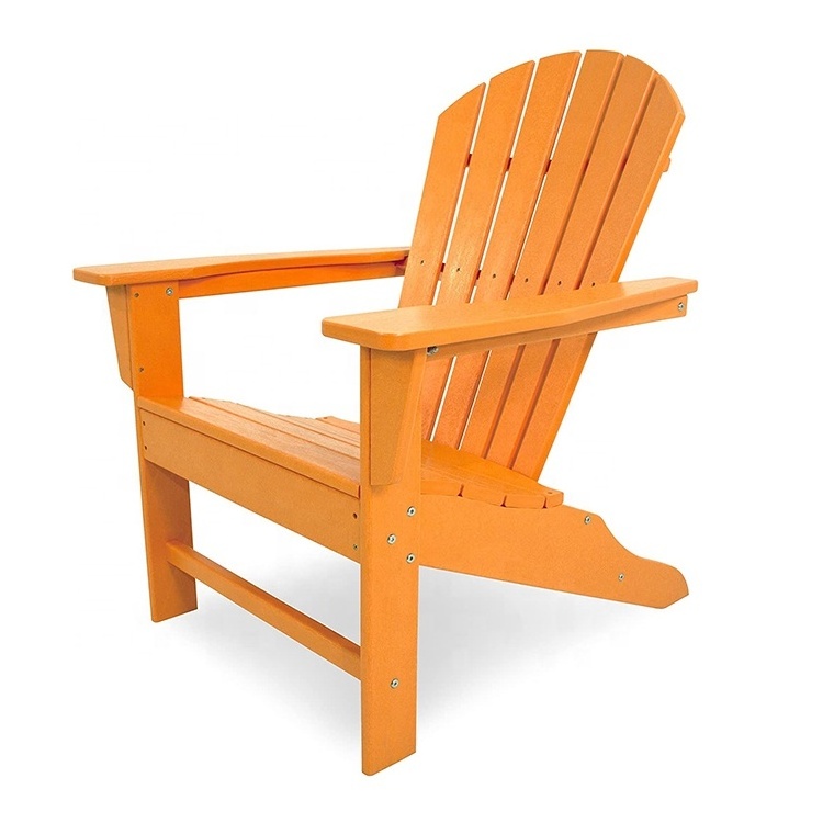 HDPE South Beach Environmental Protection Recycle Plastic Adirondack Chair,Orange