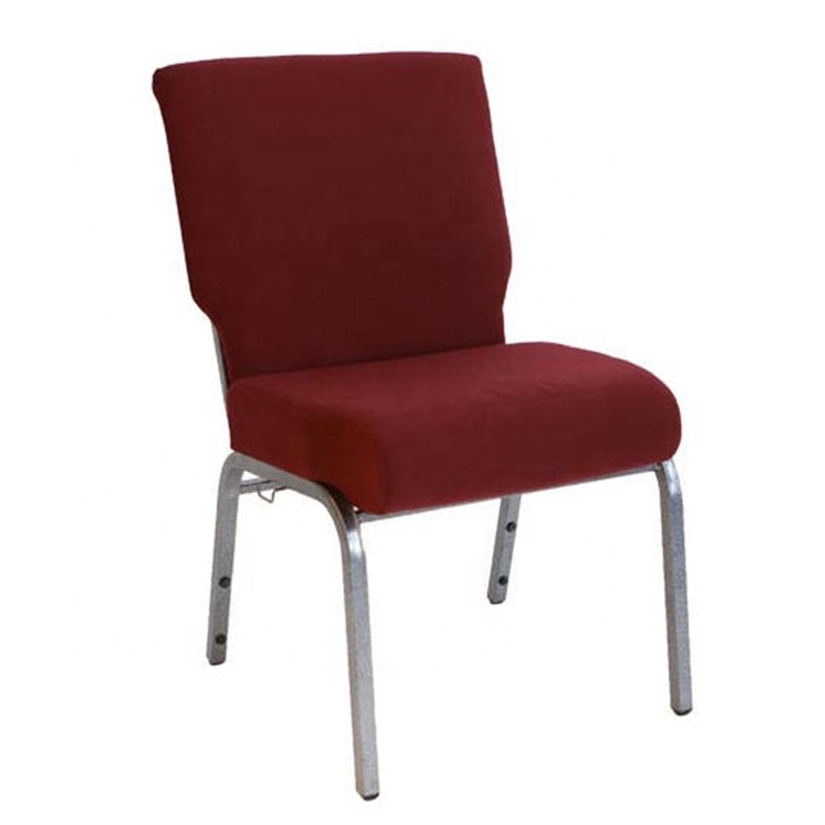 American stackable padded interlocking back pocket used metal church chairs