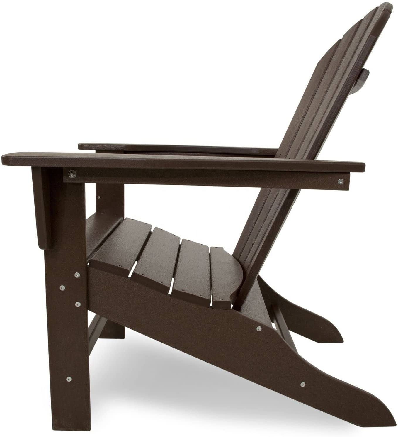 Outdoor Furniture Cape Cod Silla HDPE Adirondack Plastic Chair,Brown