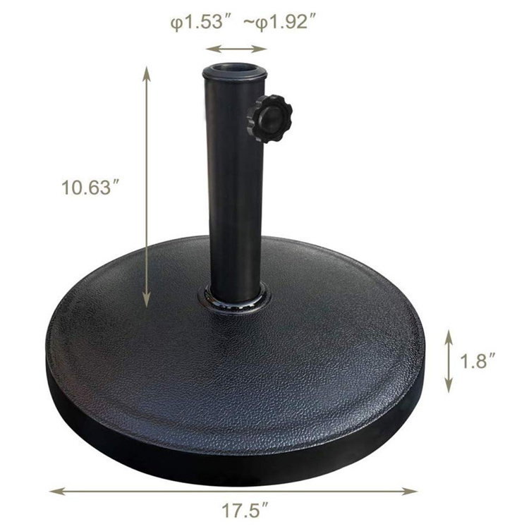 30LBS Umbrella Base Stand Market Patio Outdoor Heavy Duty Umbrella Holder