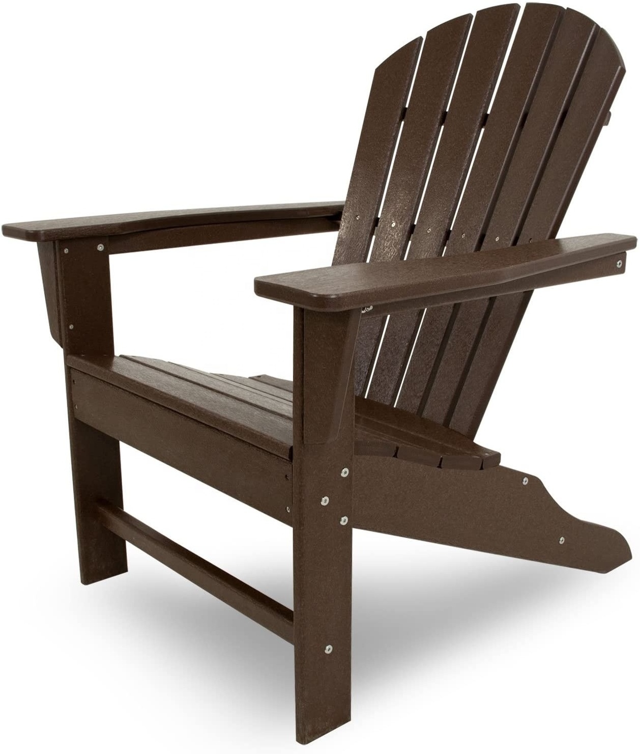 Outdoor Furniture Cape Cod Silla HDPE Adirondack Plastic Chair,Brown