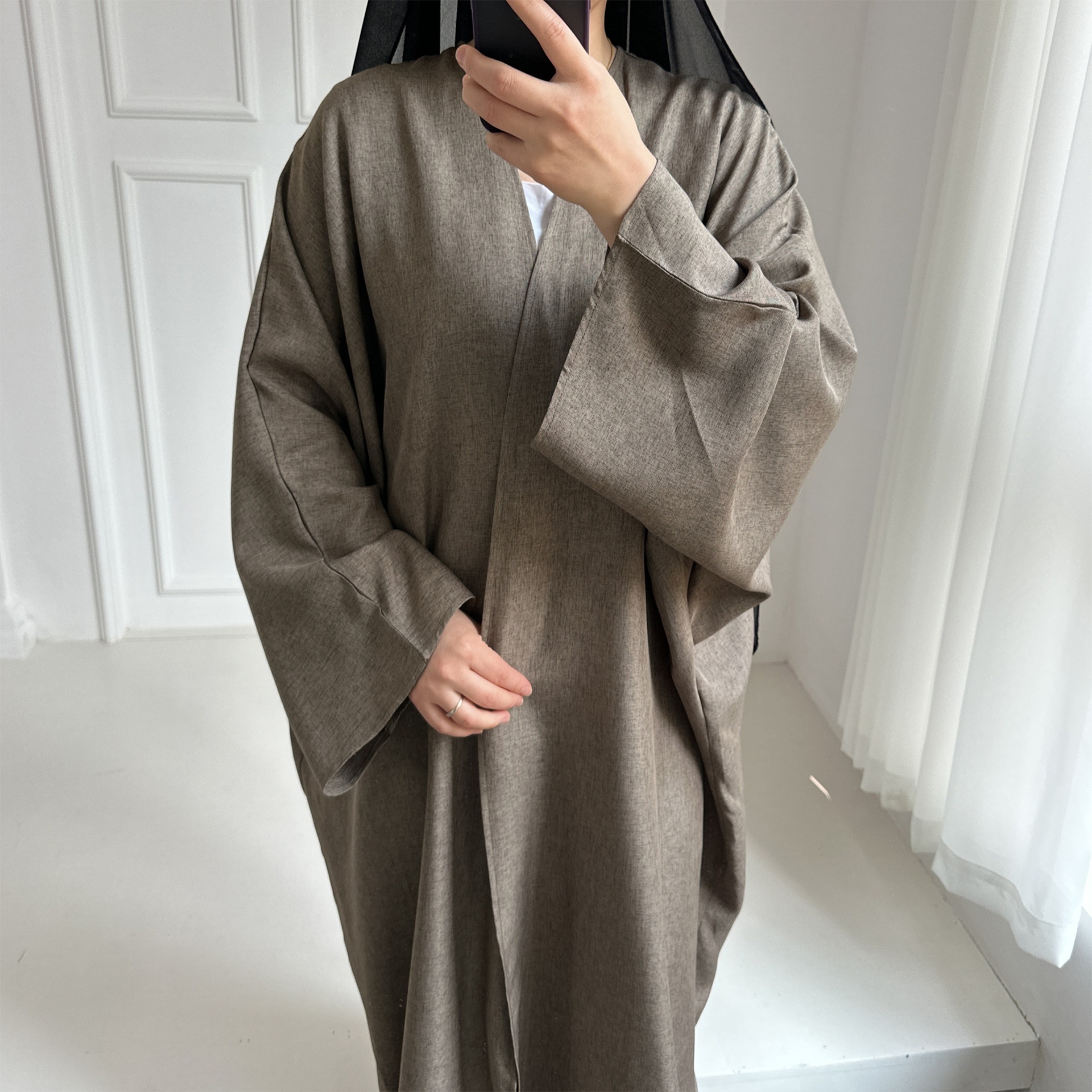 MOTIVE FORCE Simple open abaya dubai long muslim women islamic dresses abaya fabric material photos of latest abaya designs