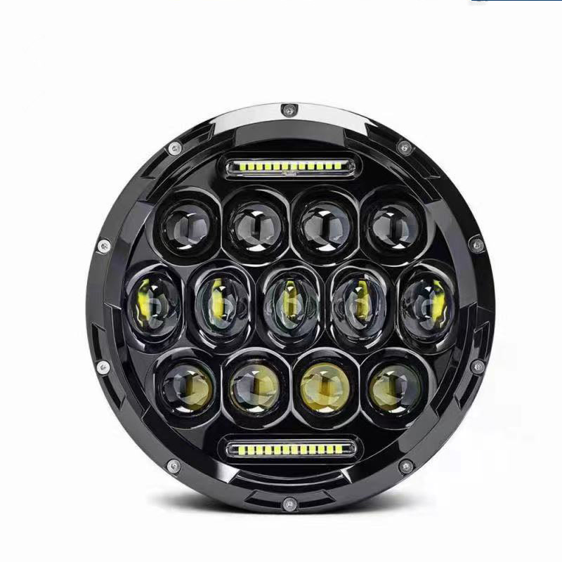 7 Inch Round High And Low Beam LED Headlight With Daytime Running Lights (DRL) For All Cars And Motorcycles