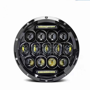 7 Inch Round High And Low Beam LED Headlight With Daytime Running Lights (DRL) For All Cars And Motorcycles