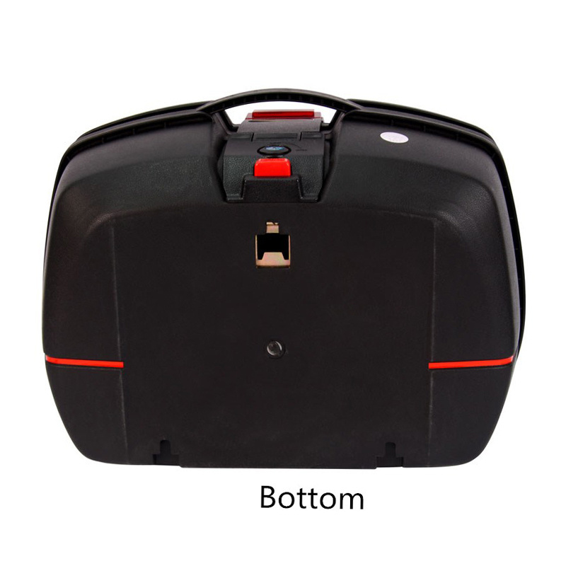 Reliable Quality 32L Delivery Motorcycle Moto Tail Boxes Helmet Black Rear Motorcycle Tail Box