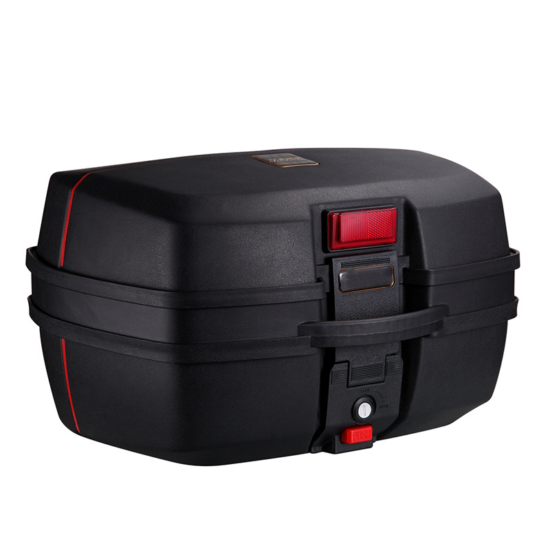 Reliable Quality 32L Delivery Motorcycle Moto Tail Boxes Helmet Black Rear Motorcycle Tail Box