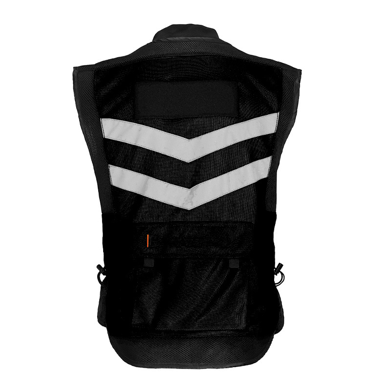 GHOST high quality motorcycle vest 100% polyester hi vis reflective safety jacket