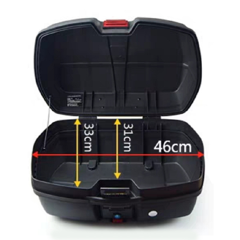 Reliable Quality 32L Delivery Motorcycle Moto Tail Boxes Helmet Black Rear Motorcycle Tail Box