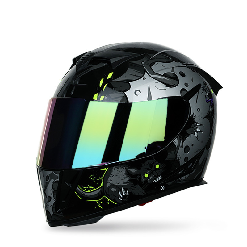 Mosaike High Quality helmet motorcycle cool shapes led helmet motorcycle riding led helmet light