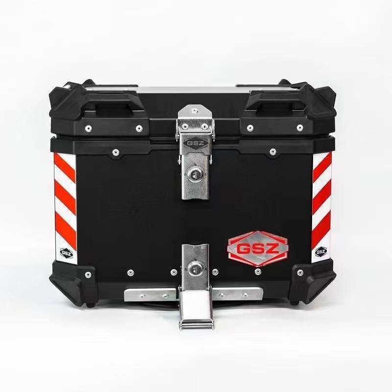 Newest motorcycle side box  22L 35L 45L 55L 65L 85L 100L trunk motorcycle scooter rear food delivery aluminum top box