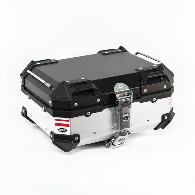 Newest motorcycle side box  22L 35L 45L 55L 65L 85L 100L trunk motorcycle scooter rear food delivery aluminum top box