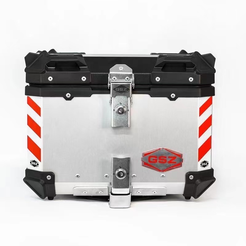 Newest motorcycle side box  22L 35L 45L 55L 65L 85L 100L trunk motorcycle scooter rear food delivery aluminum top box