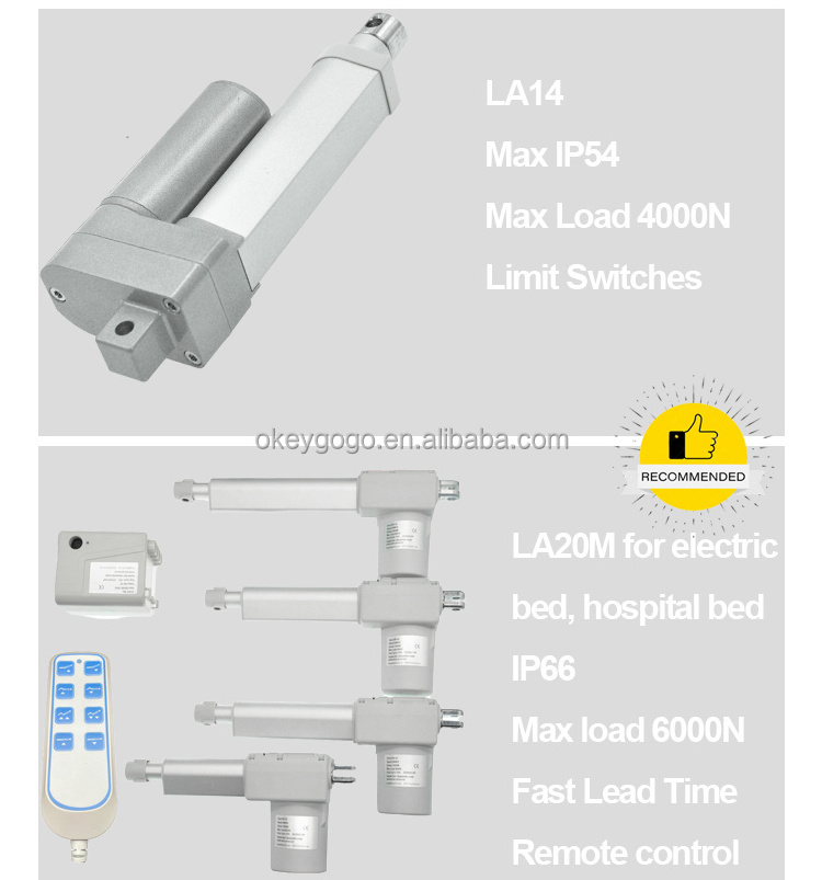 High Speed 90mm/s Synchronous Tubular Sunlight 24V Motor Electric 12V Linear Actuator For Solar Tracker