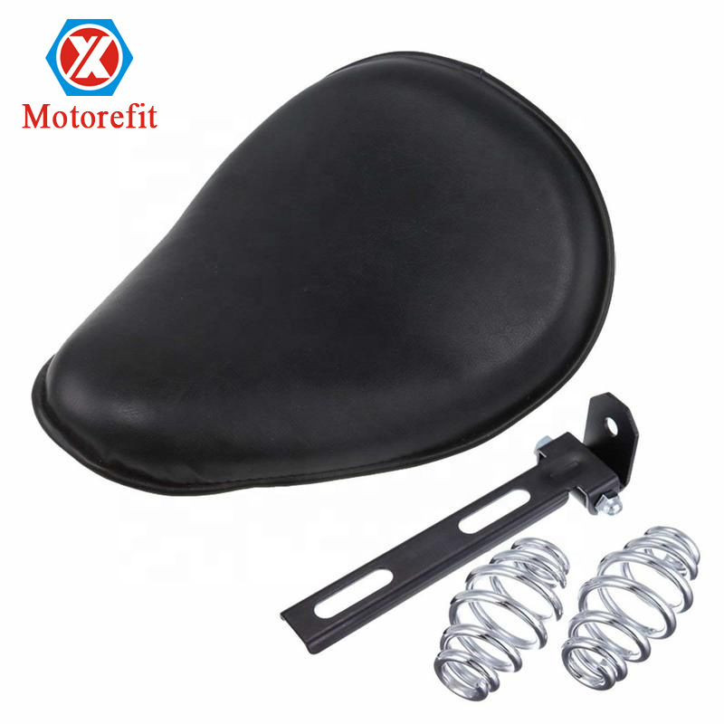 RTS Wholesaler supplier New Motorcycle Leather Custom Solo Spring Seat Hard Seat Bottom Davidson 883