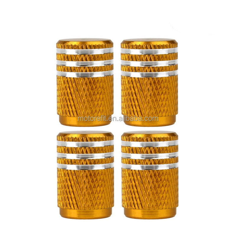 Motorefit 4Pcs universal aluminum alloy for car truck motorcycle bicycle valve stem cover tire accessories tire valve caps