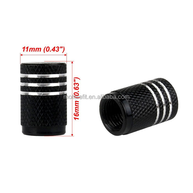 Motorefit 4Pcs universal aluminum alloy for car truck motorcycle bicycle valve stem cover tire accessories tire valve caps