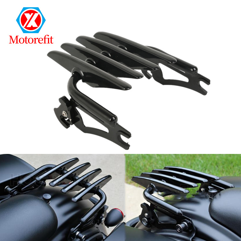 Motorefit Motorcycle Rear Passenger Backrest Luggage Rack for Harley Street Ultra Electra Glide Road King CVO 09 Carrier Systems