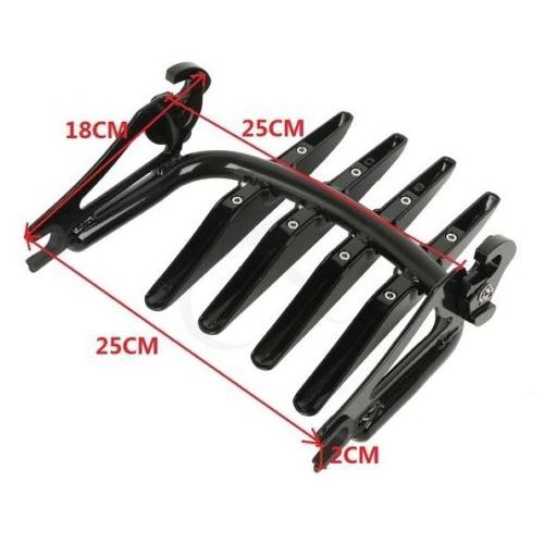 Motorefit Motorcycle Rear Passenger Backrest Luggage Rack for Harley Street Ultra Electra Glide Road King CVO 09 Carrier Systems