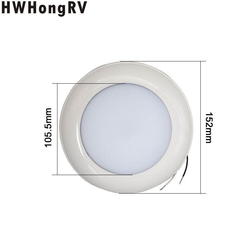 HWhongRV 12V Slim LED  Interior Caravan Car Truck Trailer Camper Yacht Boat RV refresh shower Light Van Motor Home White Lamp