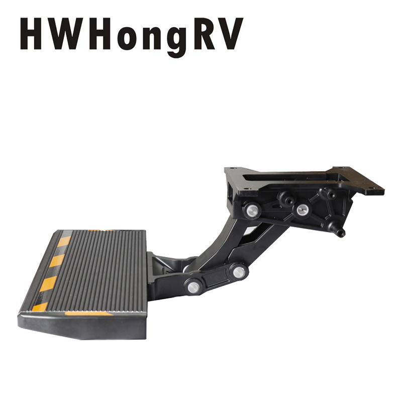 HWHongRV 12V Electric Step Frame Assembly for RV Travel Trailers and Motorhomes Anti-Slip Surface