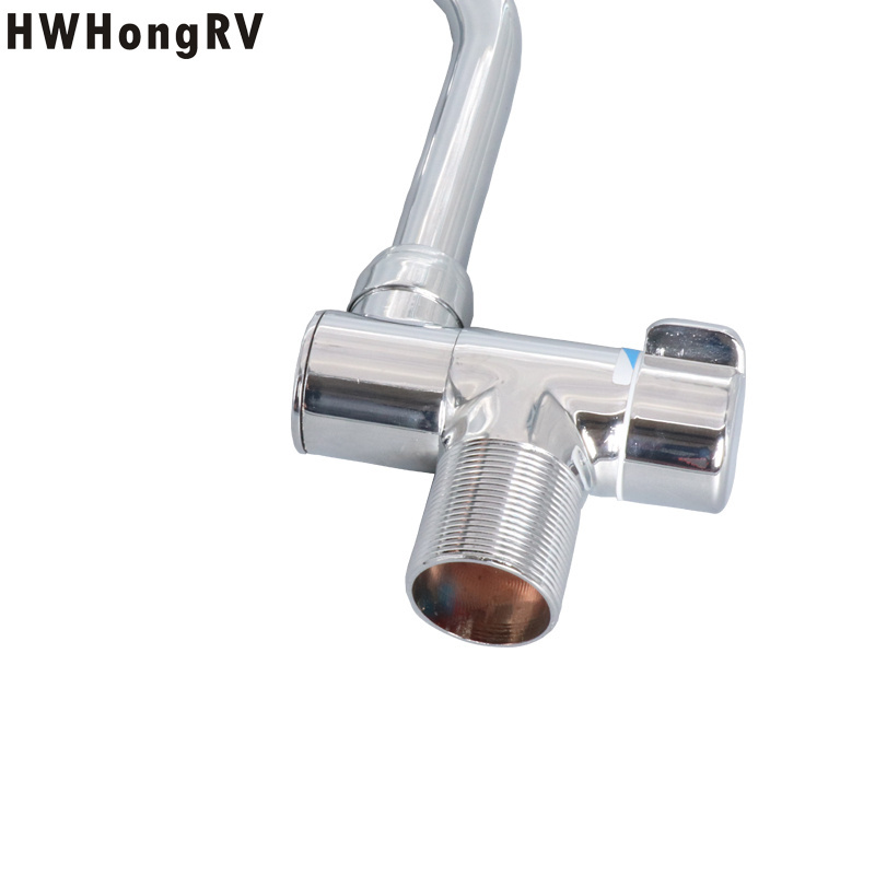 HWHongRV campervan  Foldable RV Faucet Rotating  RV Kitchen Faucet Hot and Cold Water Mixer Tap for Travel Trailer