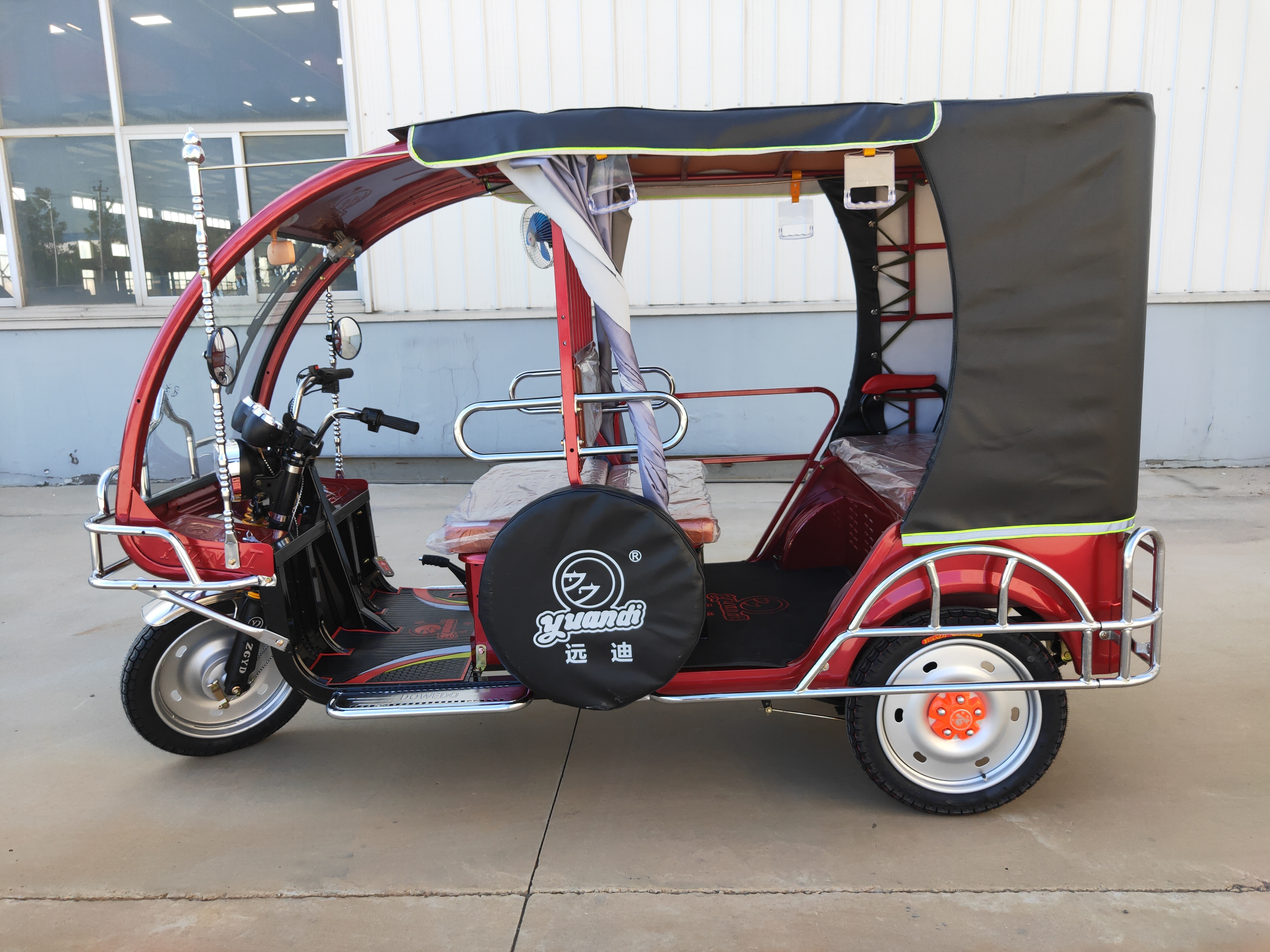 Electric tricycle 60V/1000W 5 seater taxi tricycle