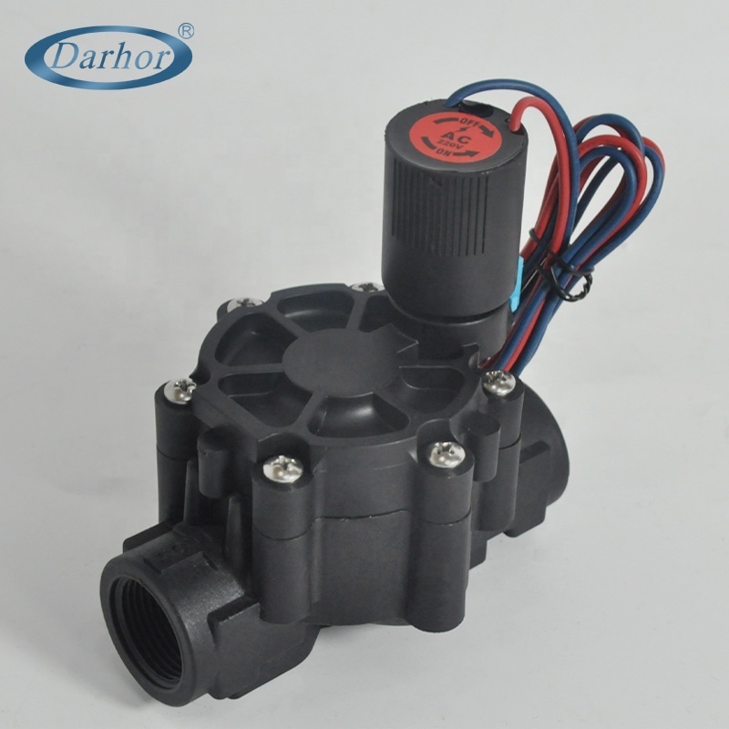 3/4 irrigation valve solenoid plastic 2way 220V 24VAC DC for garden sprinkler