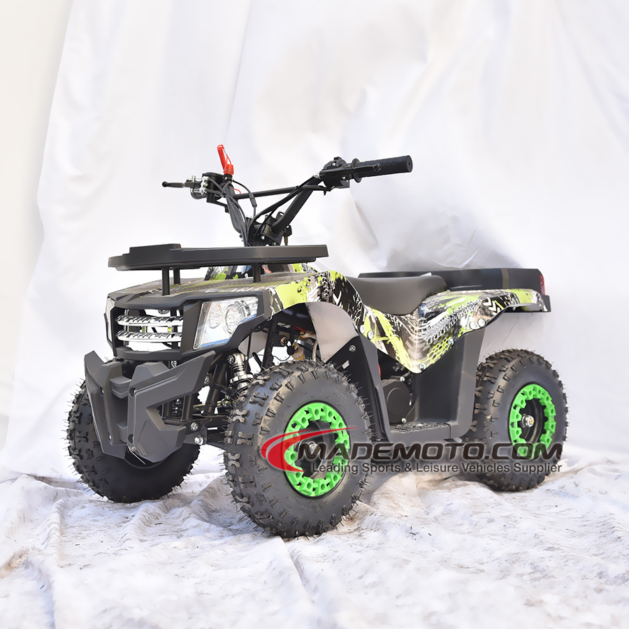 48V Kids With Gas Powered 110cc Engine 49CC 2 Stroke Gasoline ATV Quad Bike