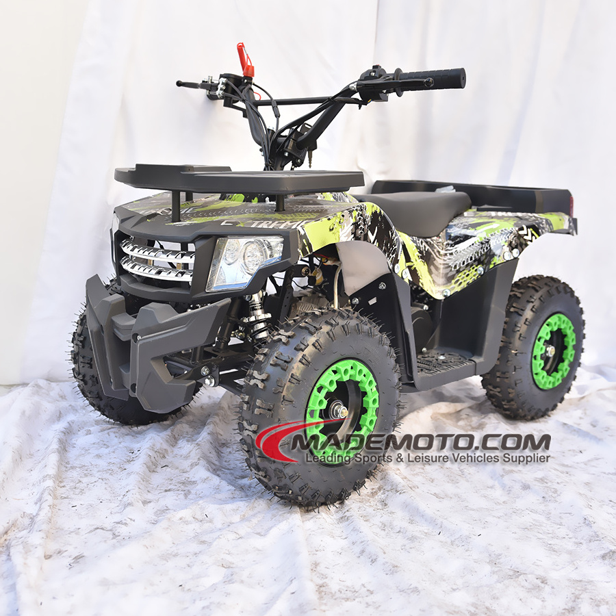 48V Kids With Gas Powered 110cc Engine 49CC 2 Stroke Gasoline ATV Quad Bike