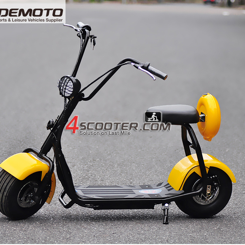 CE Certified Fat Tire In Harley Davidson Style Blanc On Citycoco Platform 500W 48V 12AH Electric Scooter