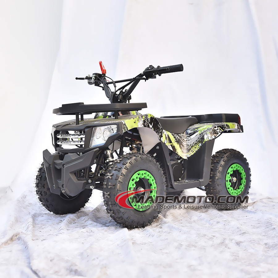 48V Kids With Gas Powered 110cc Engine 49CC 2 Stroke Gasoline ATV Quad Bike