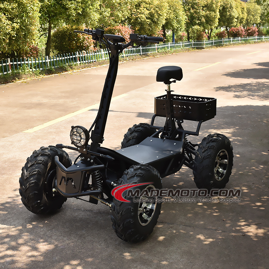 12V Toy Car ATV With Tractors, Plow, And Cultivator 8000W 4X4 Electric 4 Wheeler Scooter