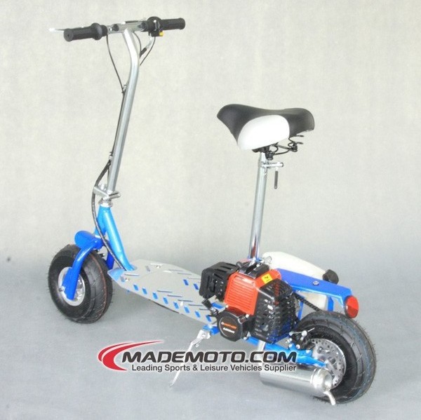 CE Approved 2 Wheels 2 Stroke Gas Powered 49CC Gas Scooter for sale