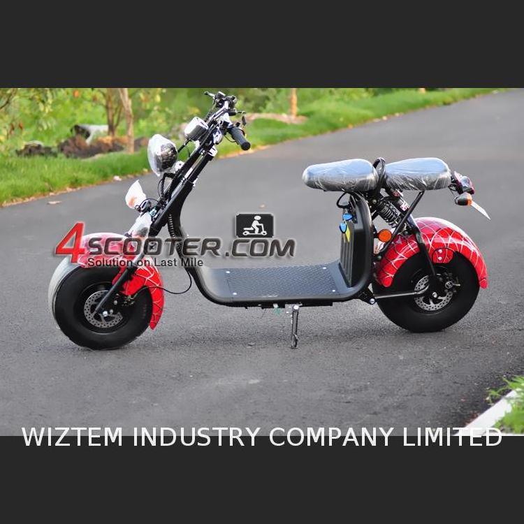 EEC COC Electric Scooter Citycoco 60KM range three wheel mobility tailg sportee